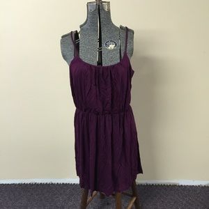 New Loft Medium Dark Purple Dress